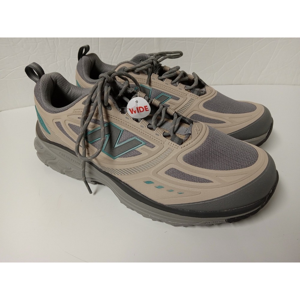 New Balance Fresh Foam 410v9 Men Trail Running Shoes 12 4E Wide Brown Gray